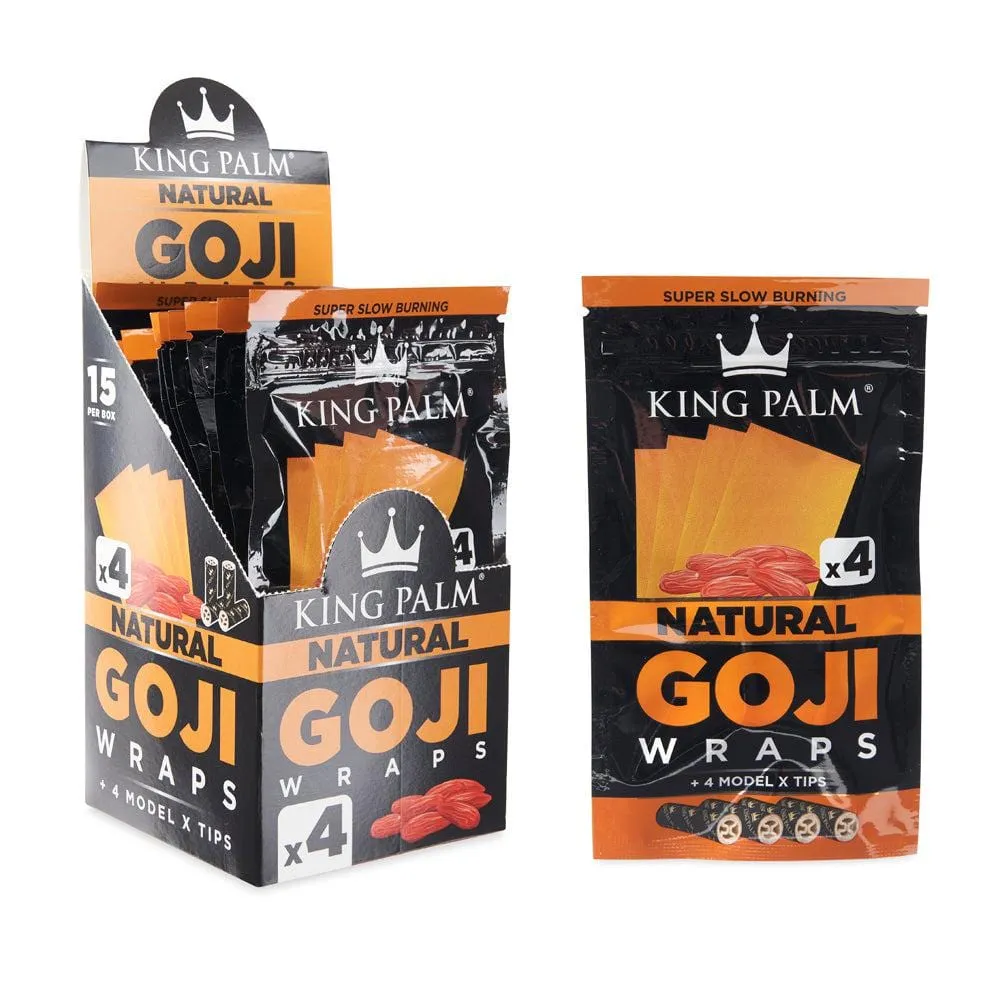 King Palm Goji Wraps - 15 Packs of 4